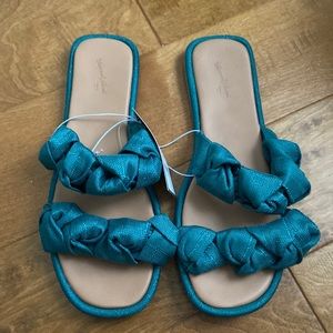 Sandals. Teal